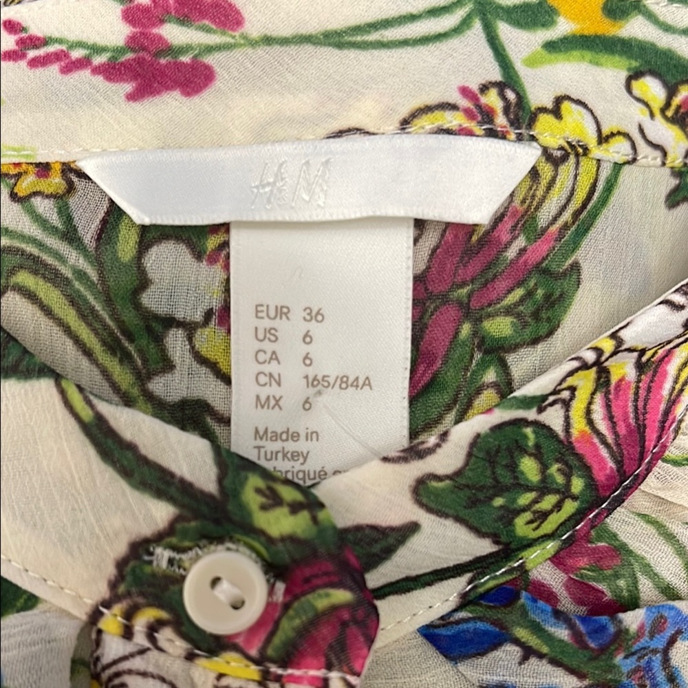 H&M Floral Ruffle Blouse - Picture 6 of 7